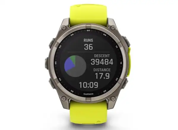Garmin fenix 8 - 51 mm Solar Sapphire Smartwatch Titanium Yellow/Graphite