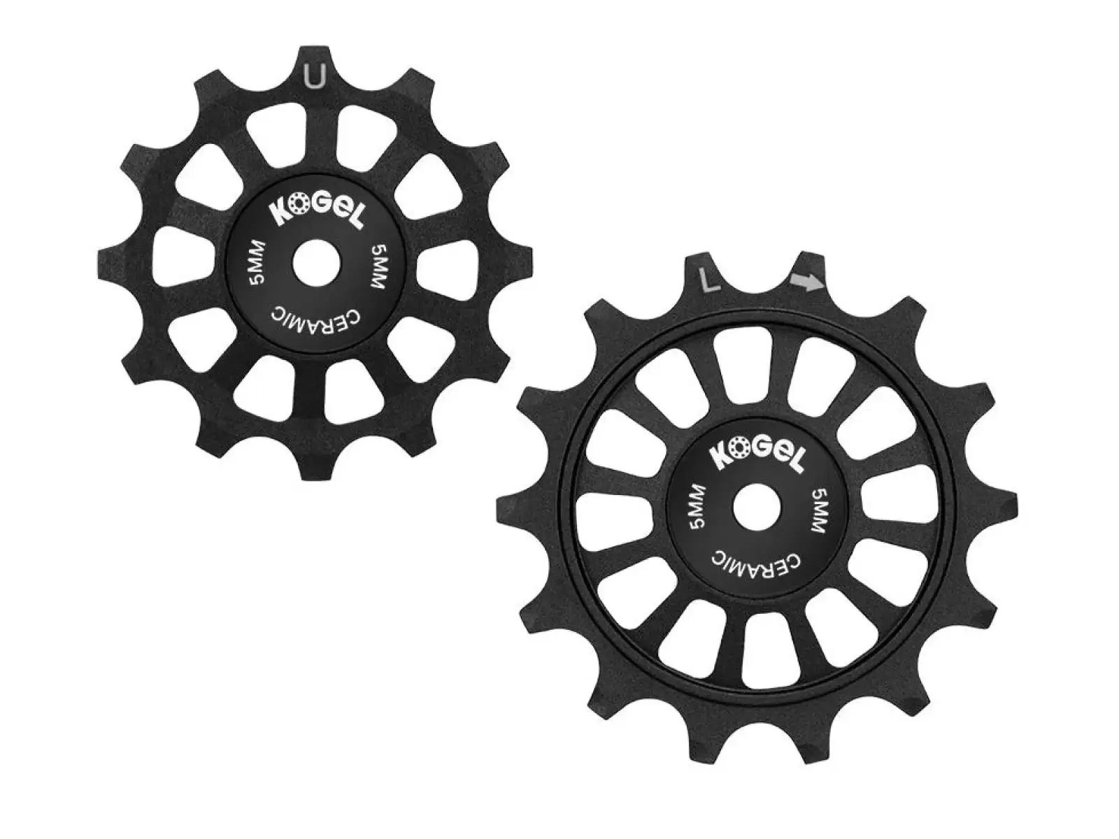 Kogel Straßenräder Vollkeramik für Shimano Dura Ace / Ultegra 12/14 Z. Schwarz