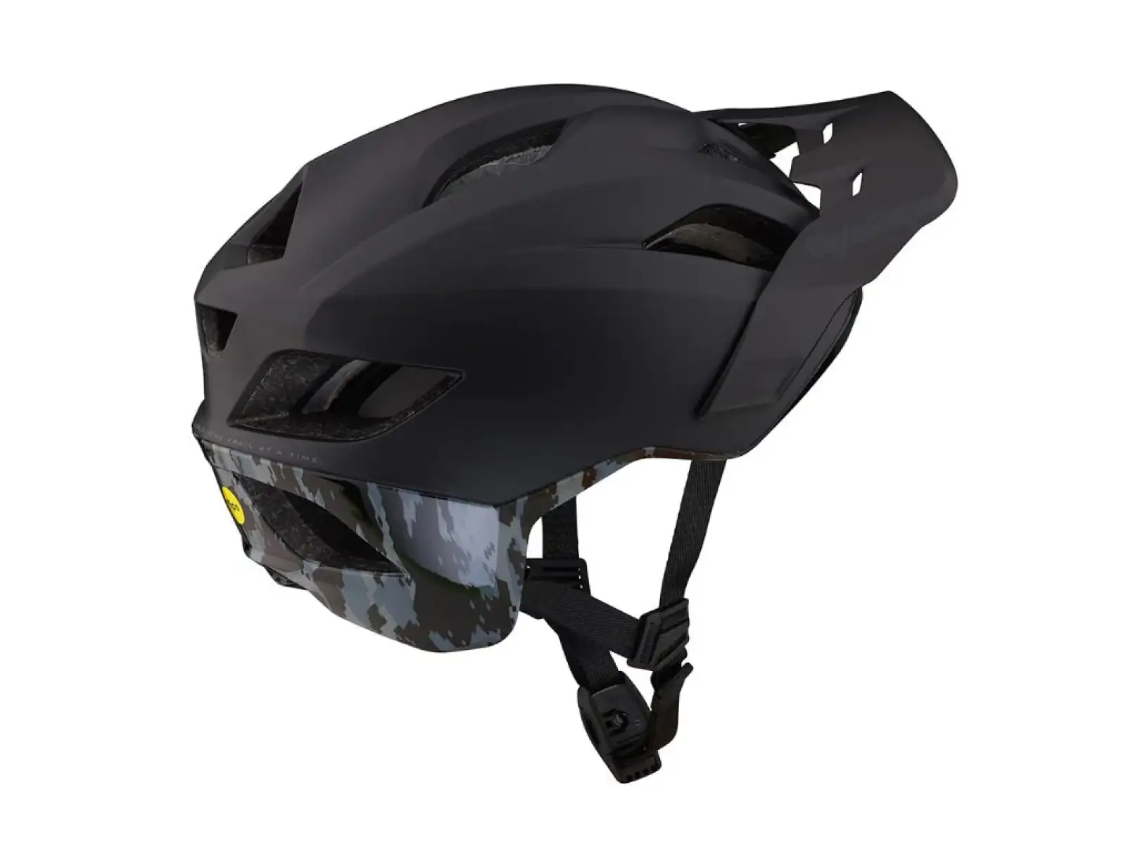 Troy Lee Designs Flowline SE MIPS Helm Radian Camo Schwarz/Grau