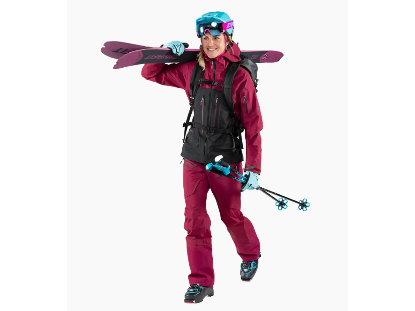 Dynafit Free GTX Damen Hose Beet Red.