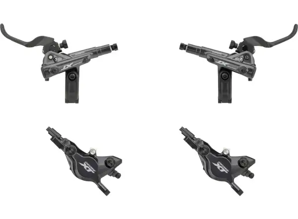 Shimano XT BR-M8100 + BL-M8100 kotoučová brzda sada přední + zadní, polymer, hadice 1000/1