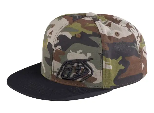 Troy Lee Designs Slice Snapback Kappe Camo Green/Black