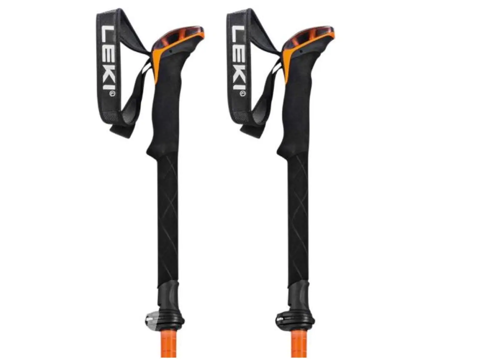 Leki Sherpa FX Carbon Strong faltbare Trekkingstöcke Orange/Denim blue