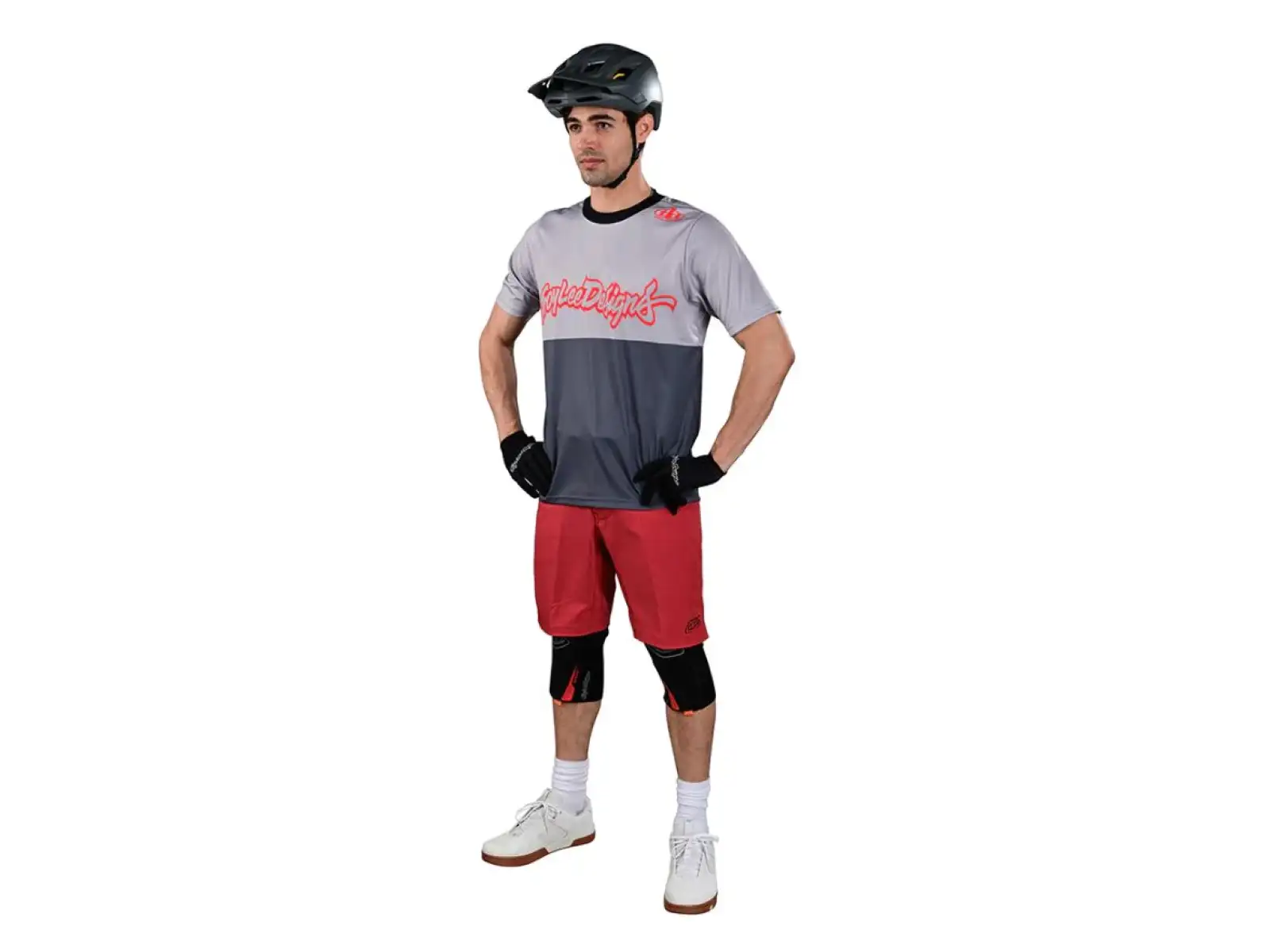 Troy Lee Designs Flowline Scripter Herren-Trikot Kurzarm Kohle