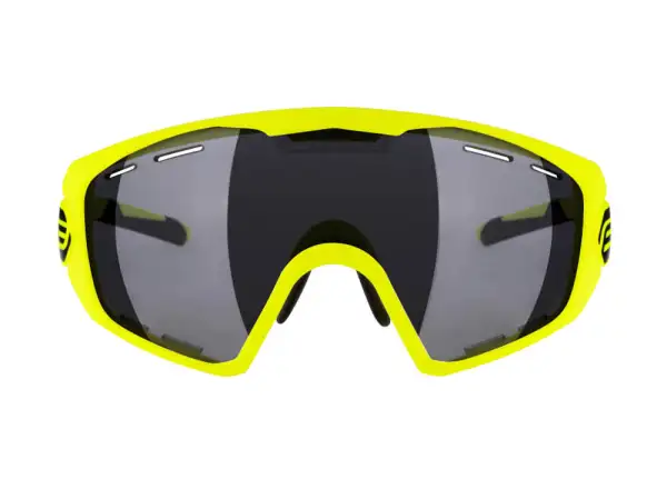 Force Ombro Plus Fahrradbrille in fluoreszierendem Schwarz/Grün-Glas
