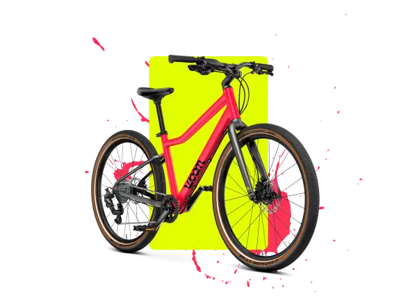 Woom 5 EXPLORE Kinderfahrrad neon pink