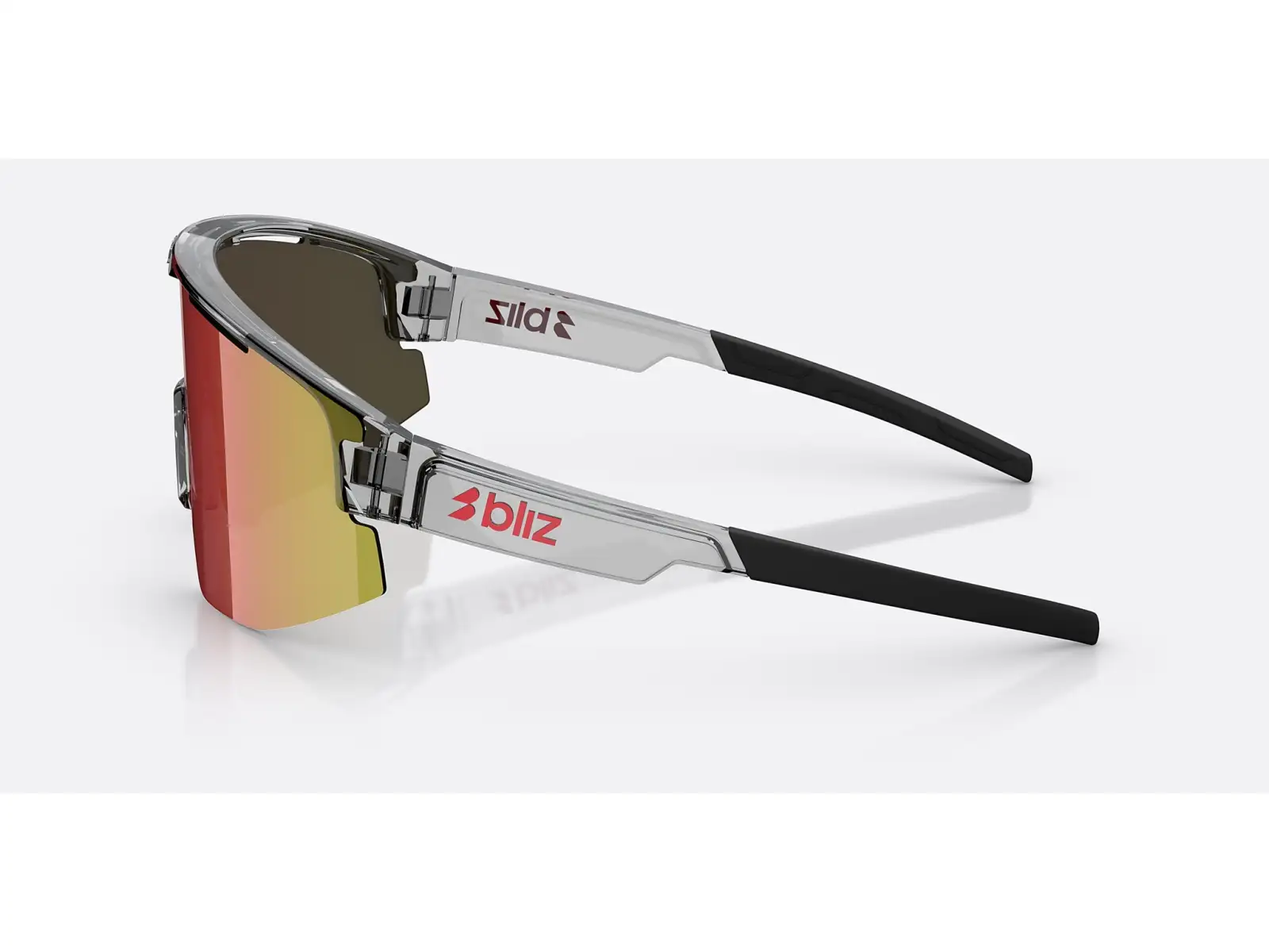 Bliz Matrix Sonnenbrille Transparent Dark Grey/Brow Red Multi