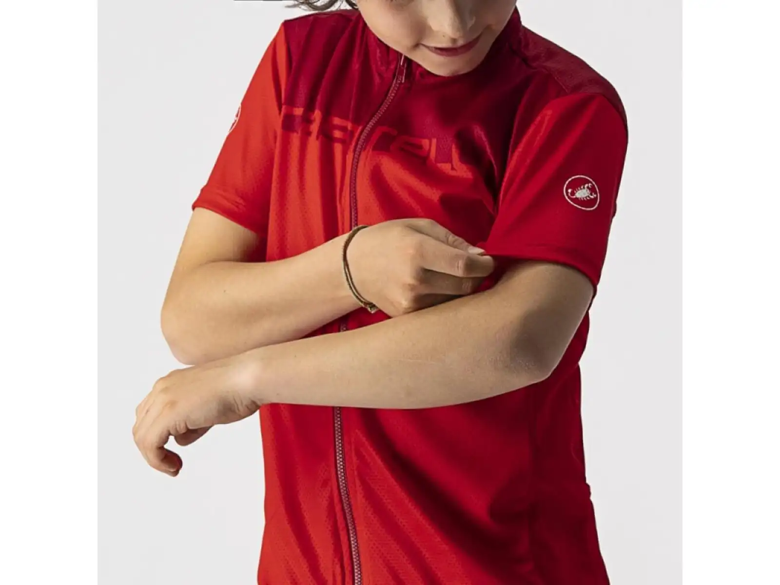 Castelli Neo Prologo Kinder Kurzarmtrikot rot