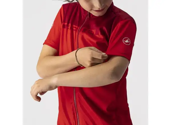 Castelli Neo Prologo Kinder Kurzarmtrikot rot