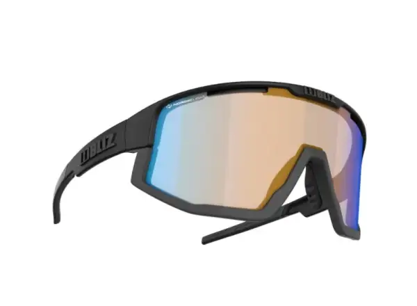 Bliz Vision Nano Optics Brille Nordic Light Matt Schwarz Orange/Blau Multi Cat.1
