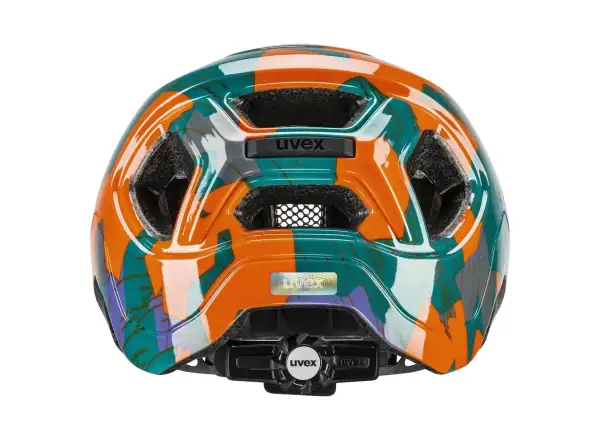 Uvex React JR Kinderhelm Papaya Camo