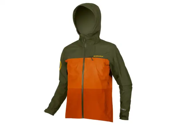 Endura SingleTrack II Herrenjacke Orange/Grün