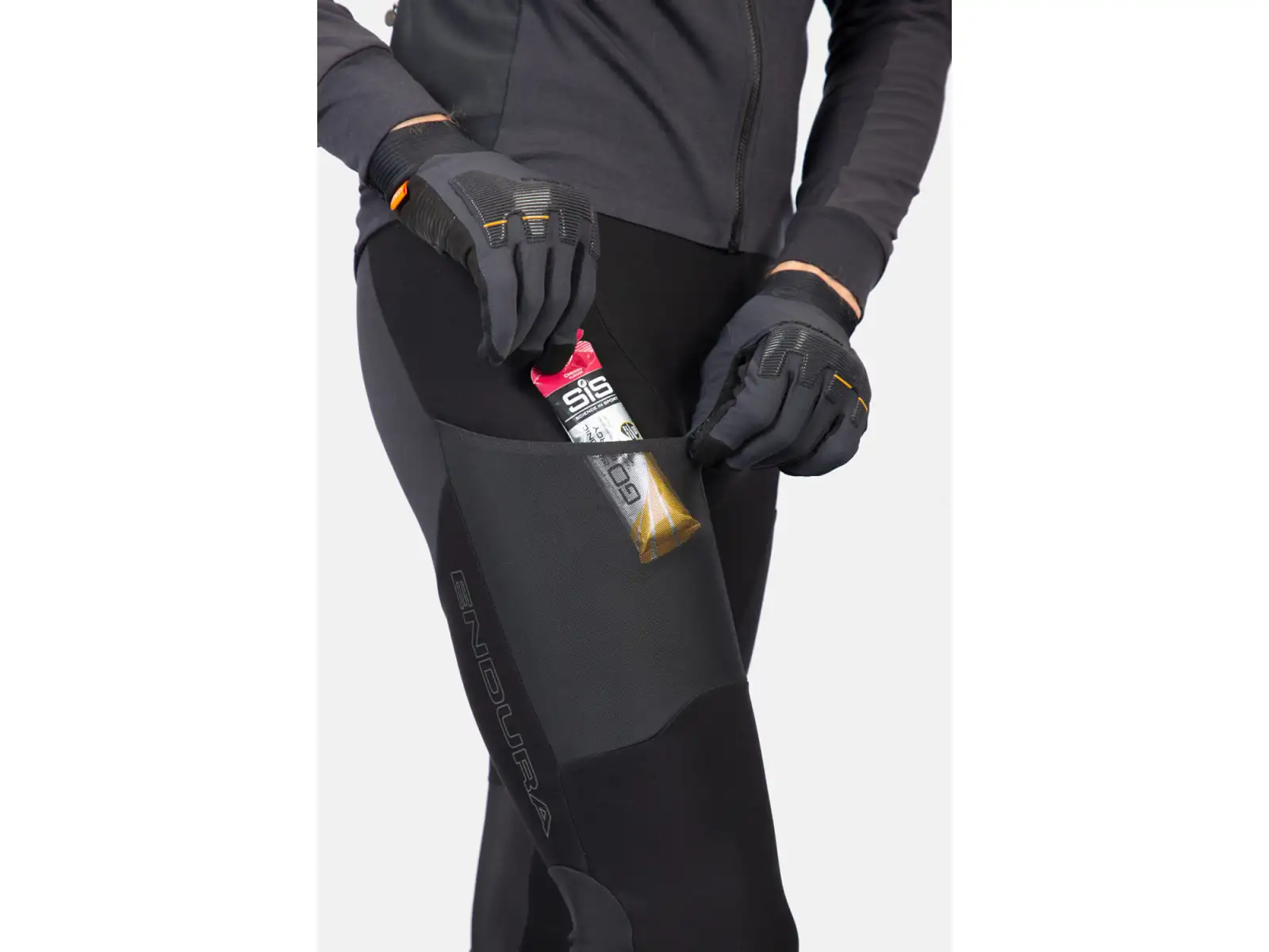Endura GV500 Herren Thermohose mit Latz Schwarz