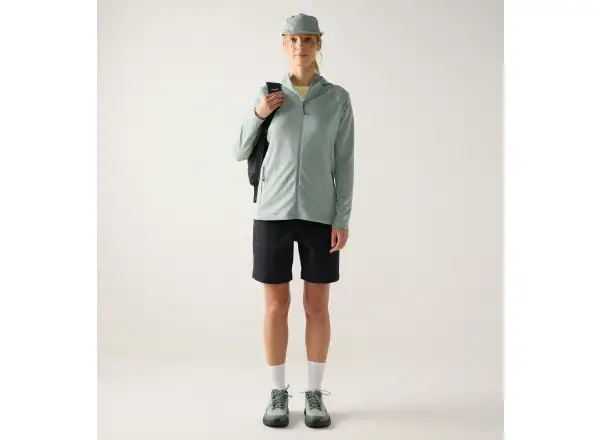 Haglöfs Korp Mid Hood Damen Sweatshirt Dew Green