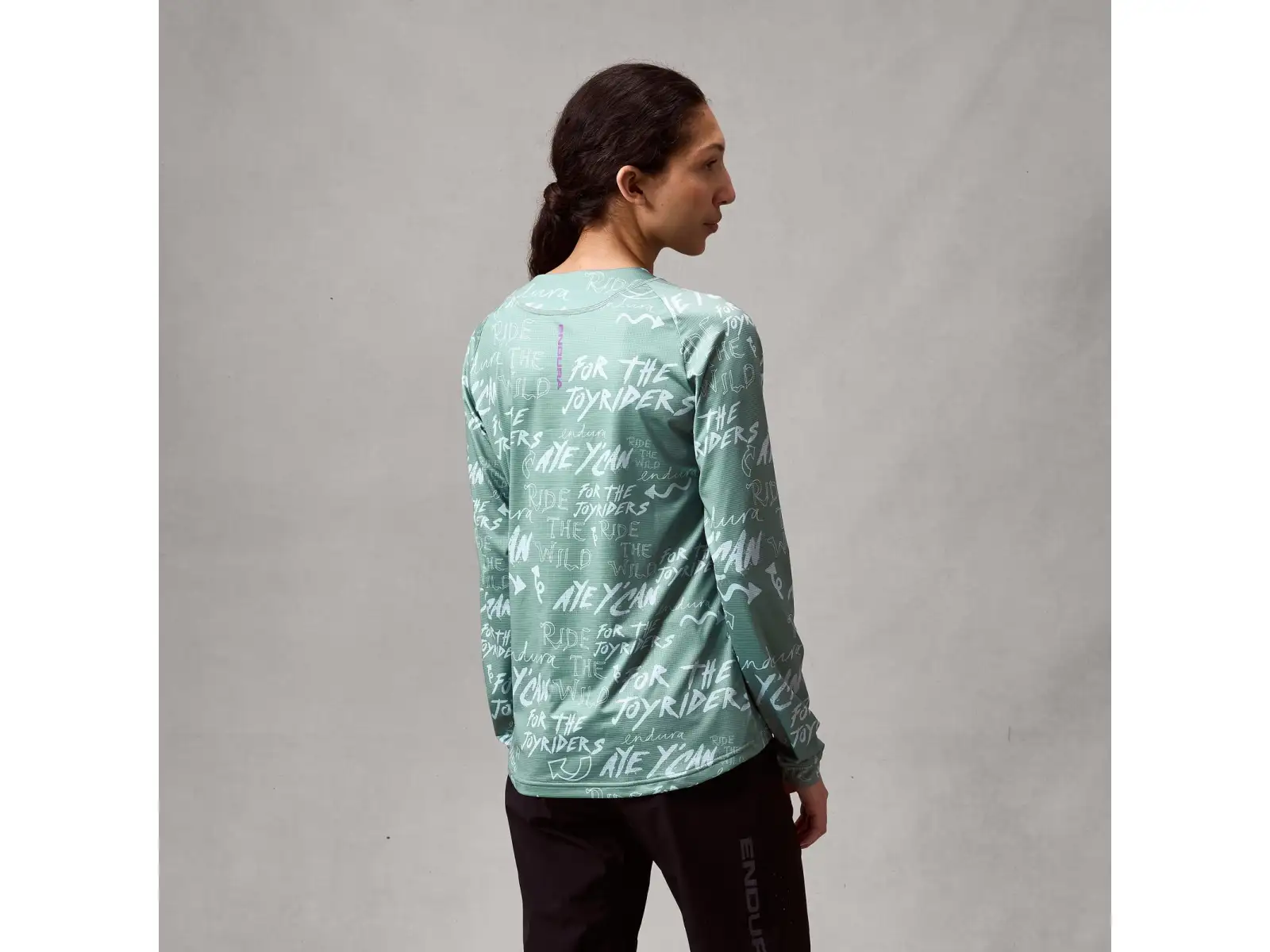 Endura SingleTrack Damen-Trikot Langarm Sage Green