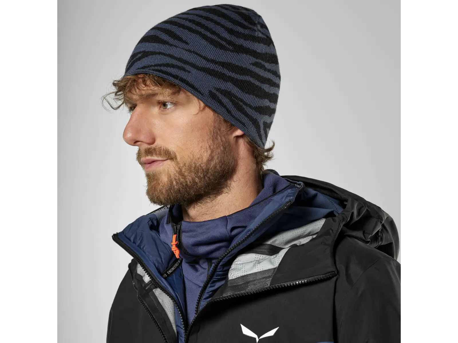 Salewa Sella Alpine Merino Crevasse Mütze Dark Denim