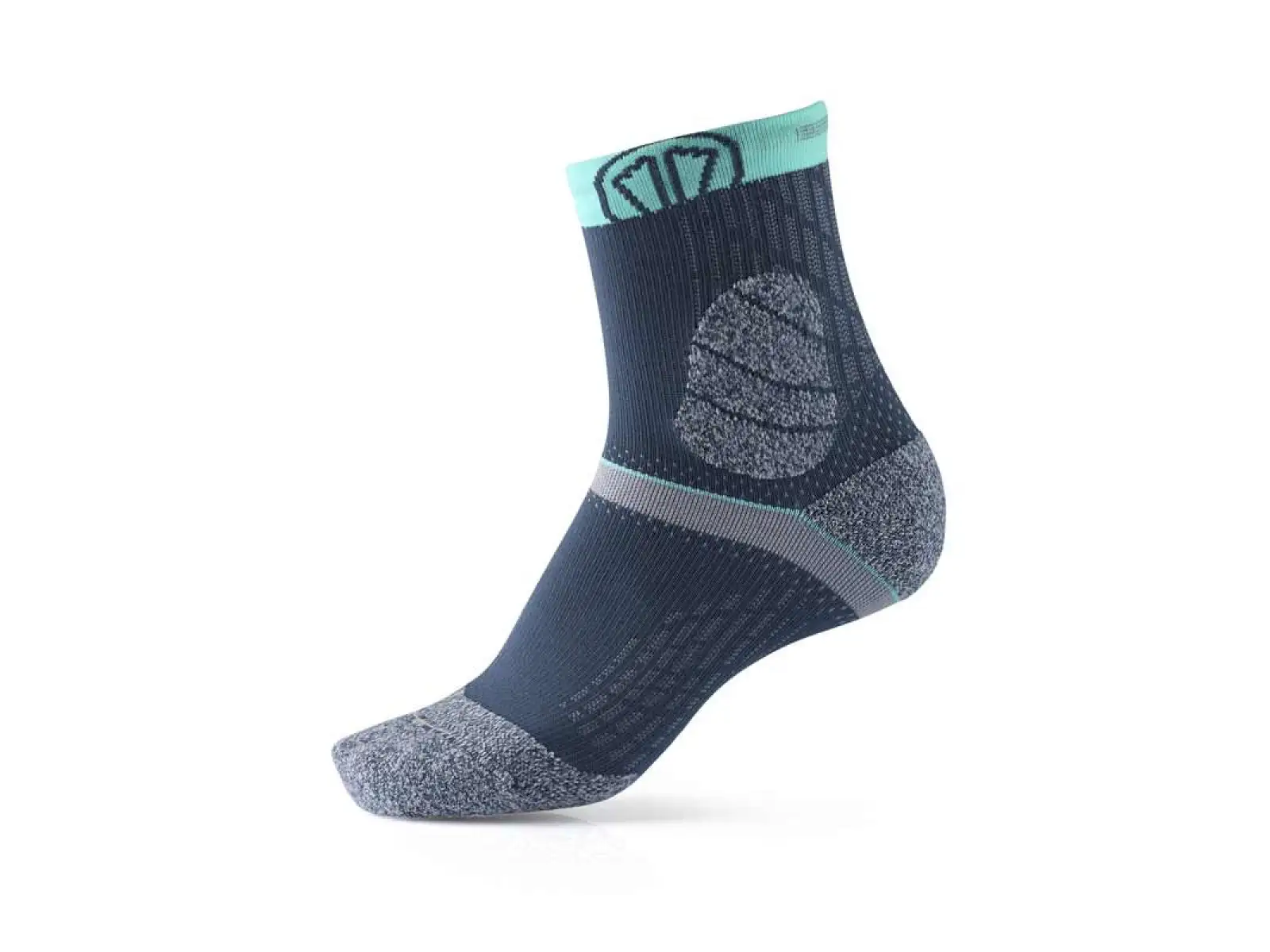 Sidas Trail Protect Socken Grau/Türkis