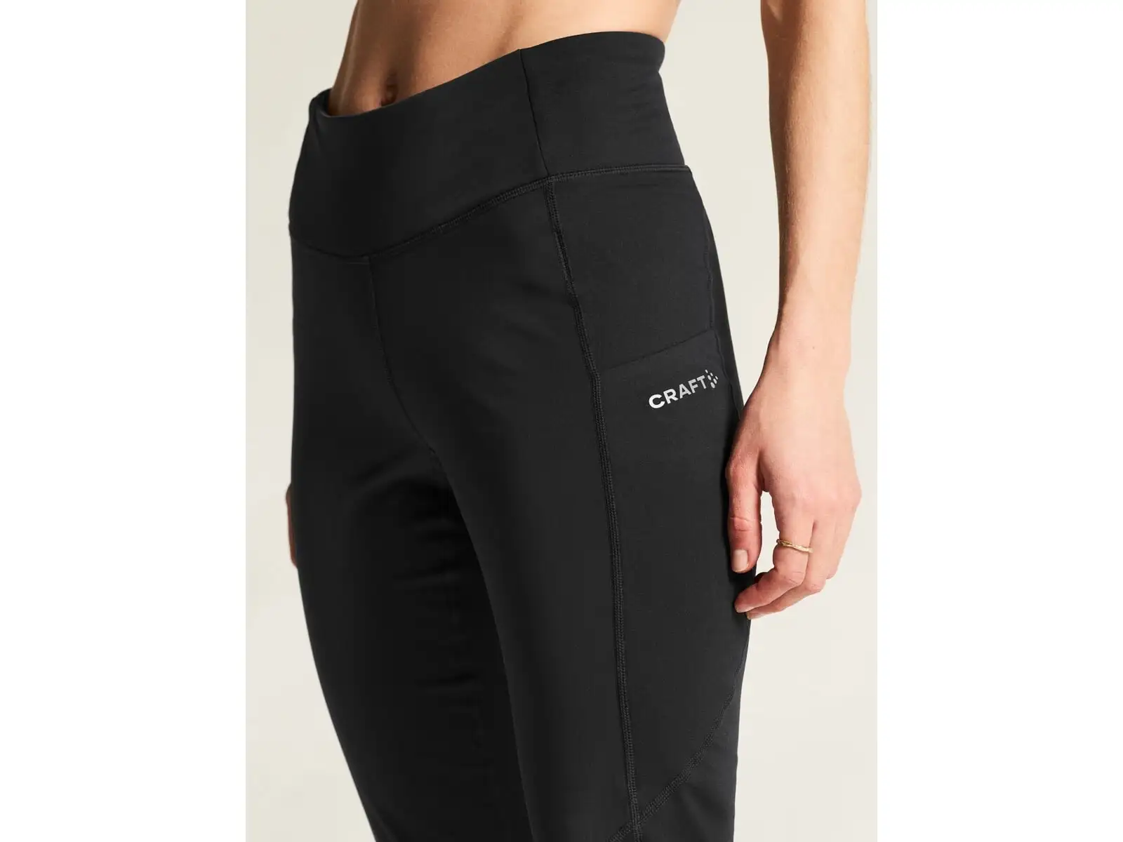 CRAFT ADV Essence Warm Wind Tights 2 Damen Laufleggings schwarz