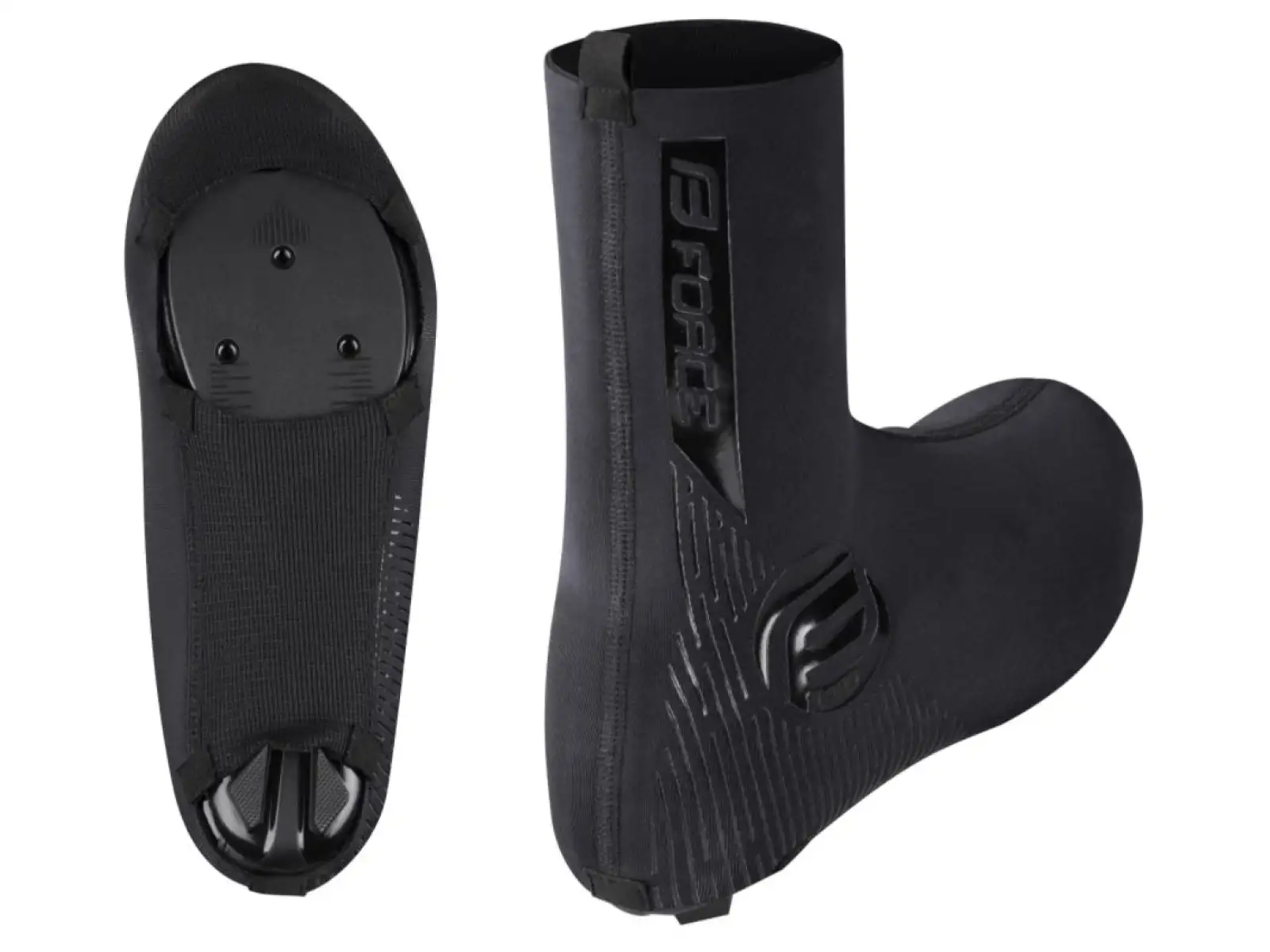Force Deep Überschuhe für Rennradschuhe in Schwarz