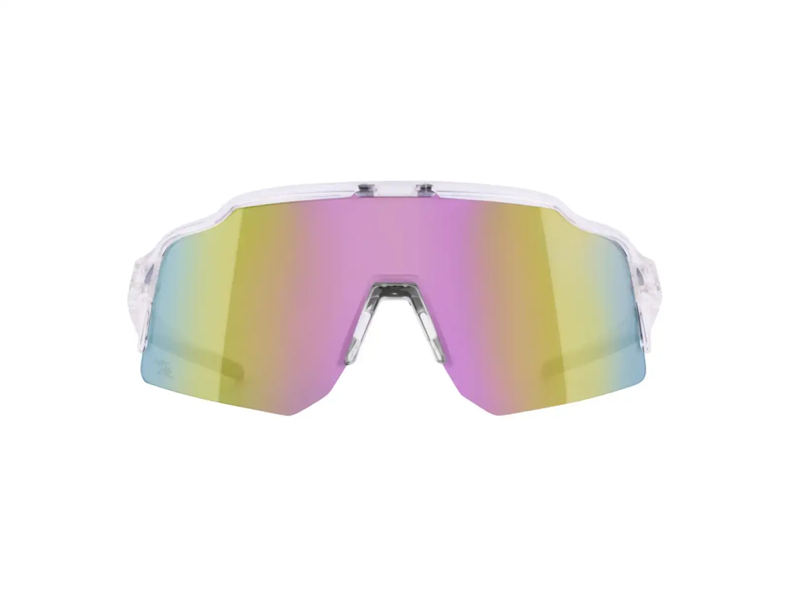 Force Strive Fahrradbrille transparent/violett-gelbes Glas