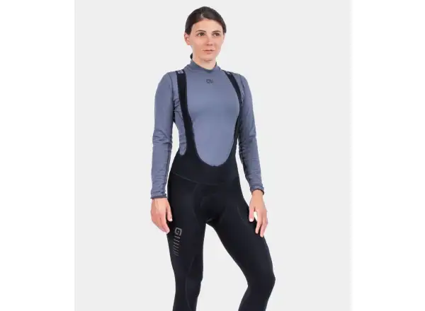 Damen Winter Radhose Alé Solid Essential Schwarz