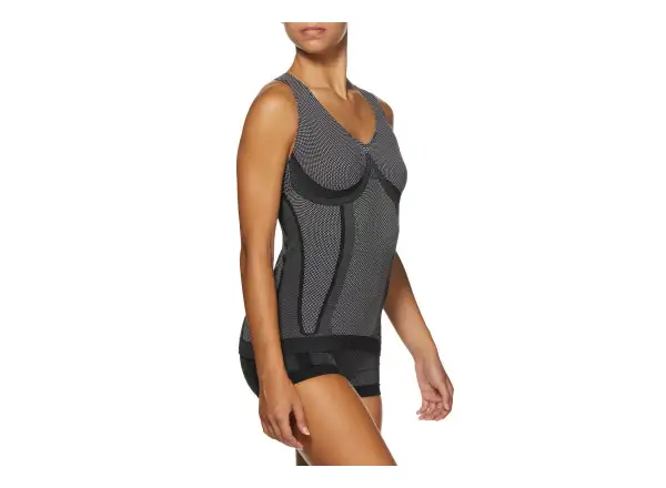 SIXS SMG Damen ärmelloses Shirt Carbon Schwarz.