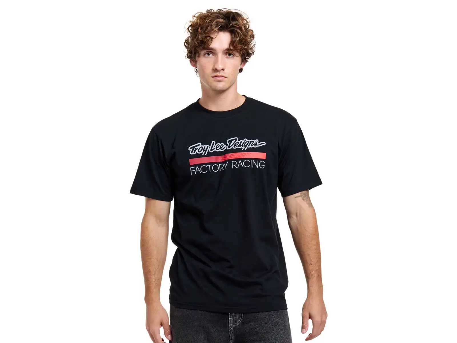 Troy Lee Designs Factory Racing Herren T-Shirt Kurzarm Black/Red