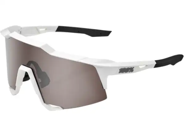 100% Speedcraft Brille Matte White/HiPER Silver Mirror