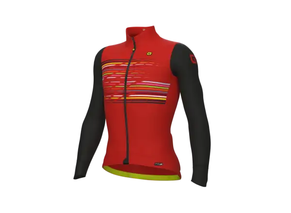 Alé Logo PR-S Herren-Thermo-Radsporttrikot Carmine