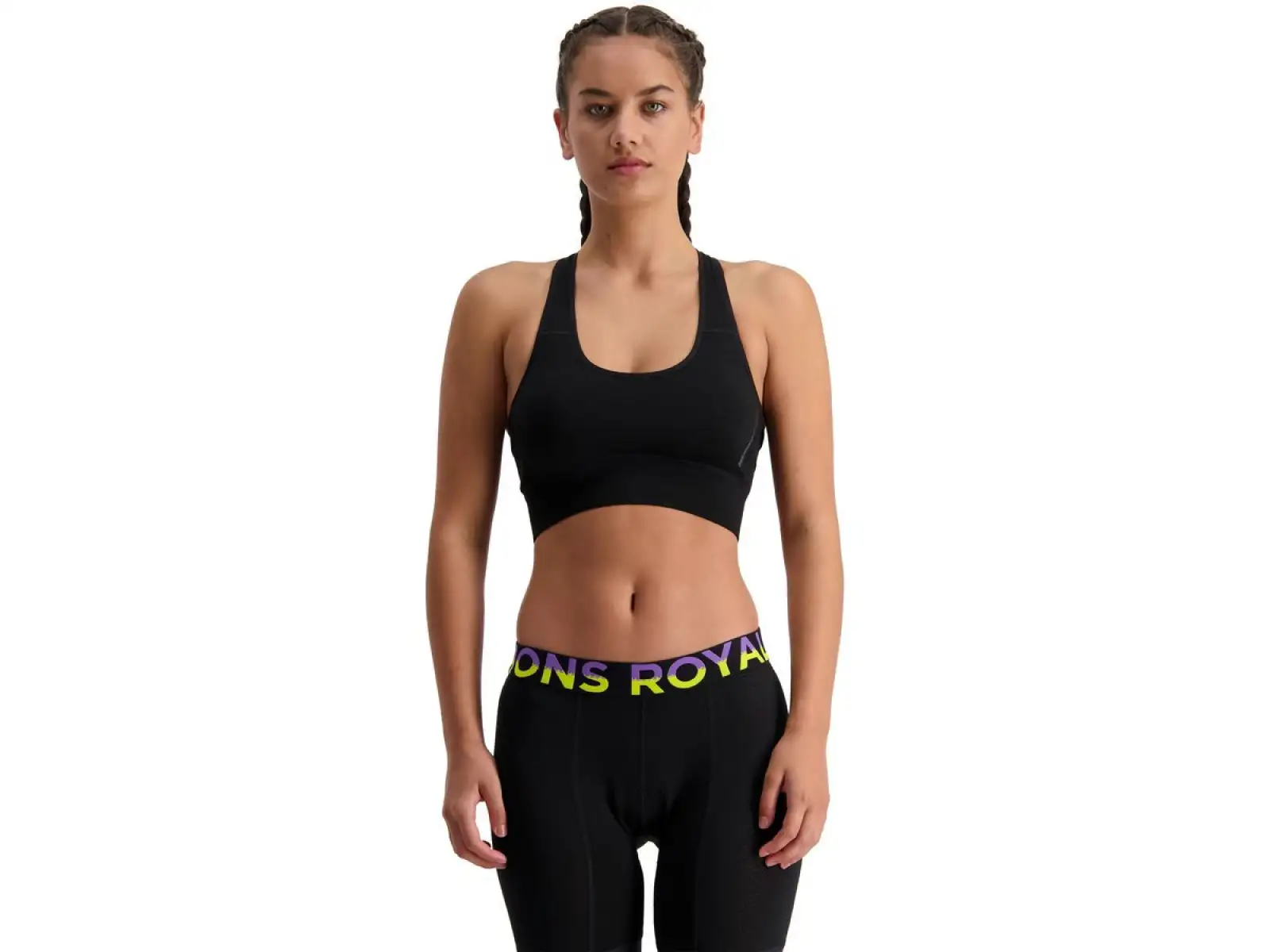Mons Royale Stratos Merino Shift Sport-BH Schwarz.
