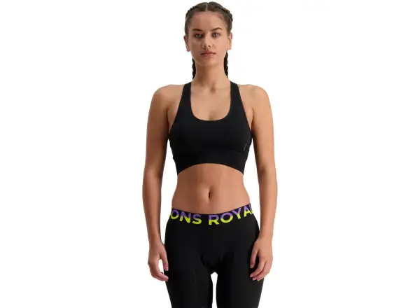 Mons Royale Stratos Merino Shift Sport-BH Schwarz.