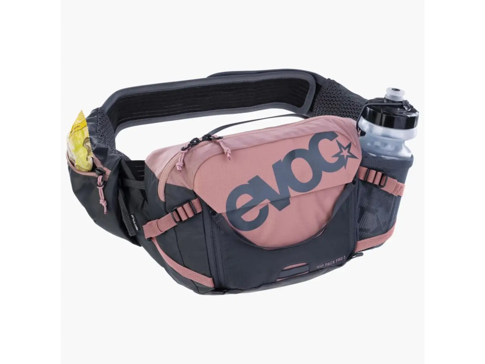 Evoc Hip Pack Pro 3 l Hüfttasche in Dusty Pink/Carbon Grey.