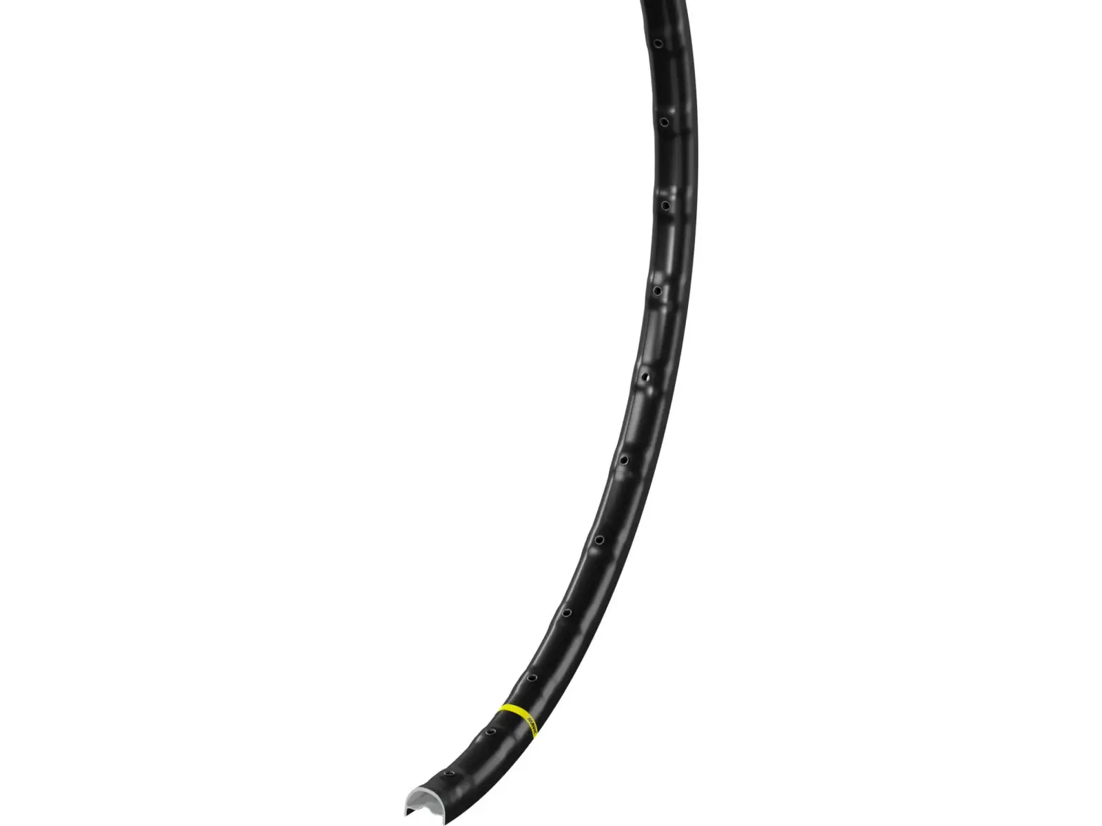 Mavic A 1025 UST 650b Schotterfelge in Schwarz mit 28 Löchern.