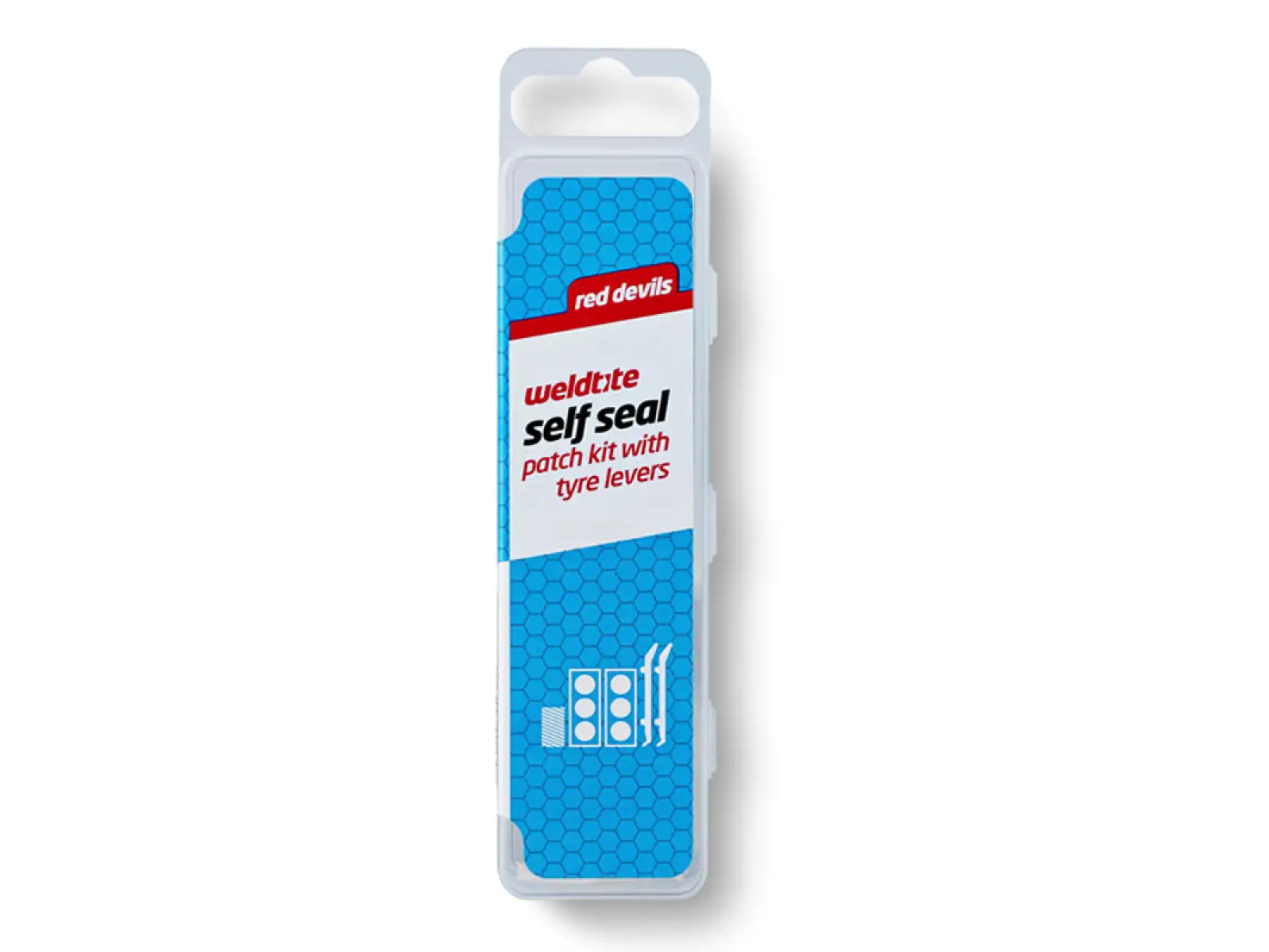 Weldtite Self Seal Red Devils Selbstklebende Flicken 7 Stück + Montierhebel