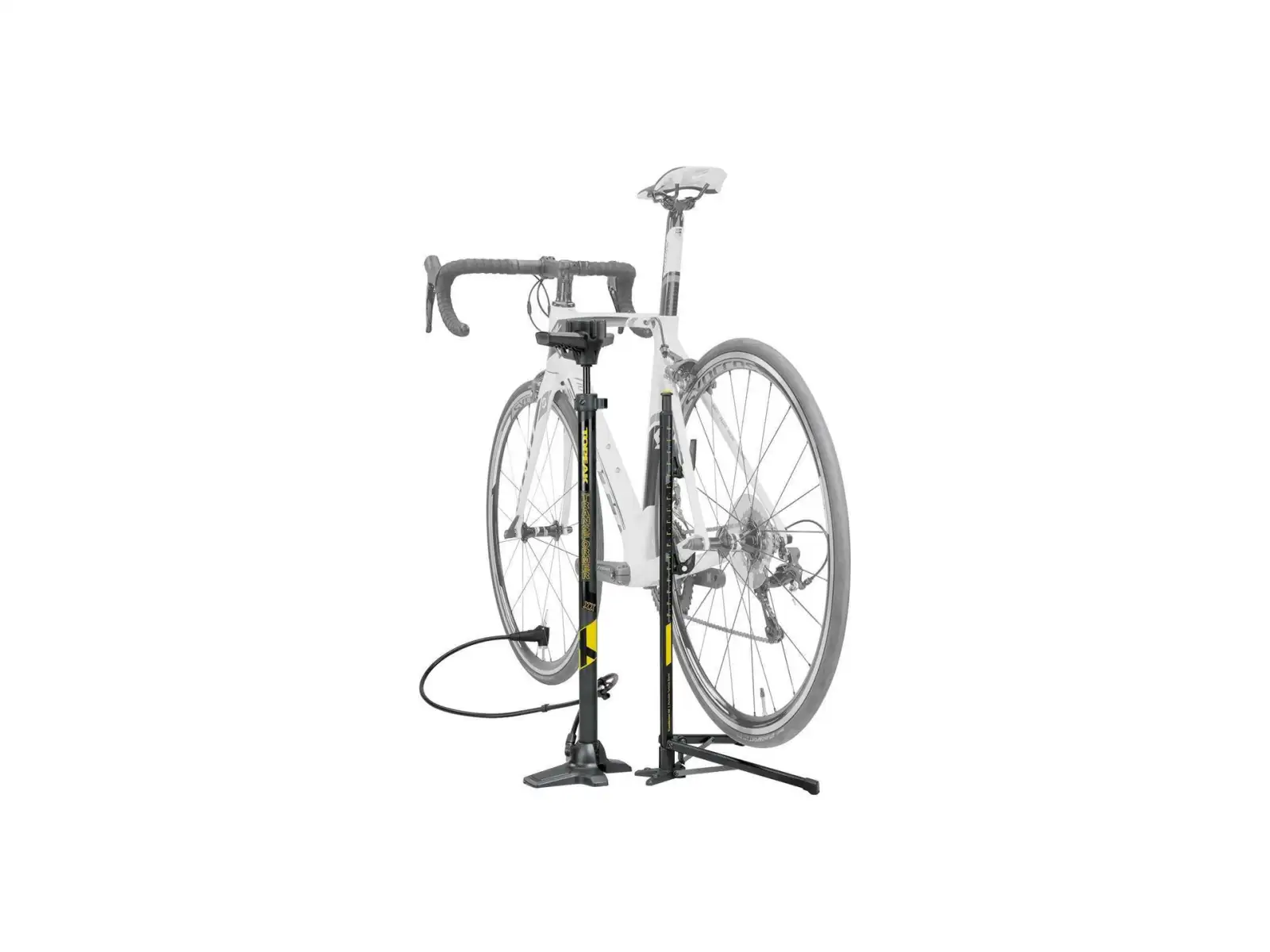 Topeak Transformer XX pump with stand, Werkstattluftpumpe und Ständer