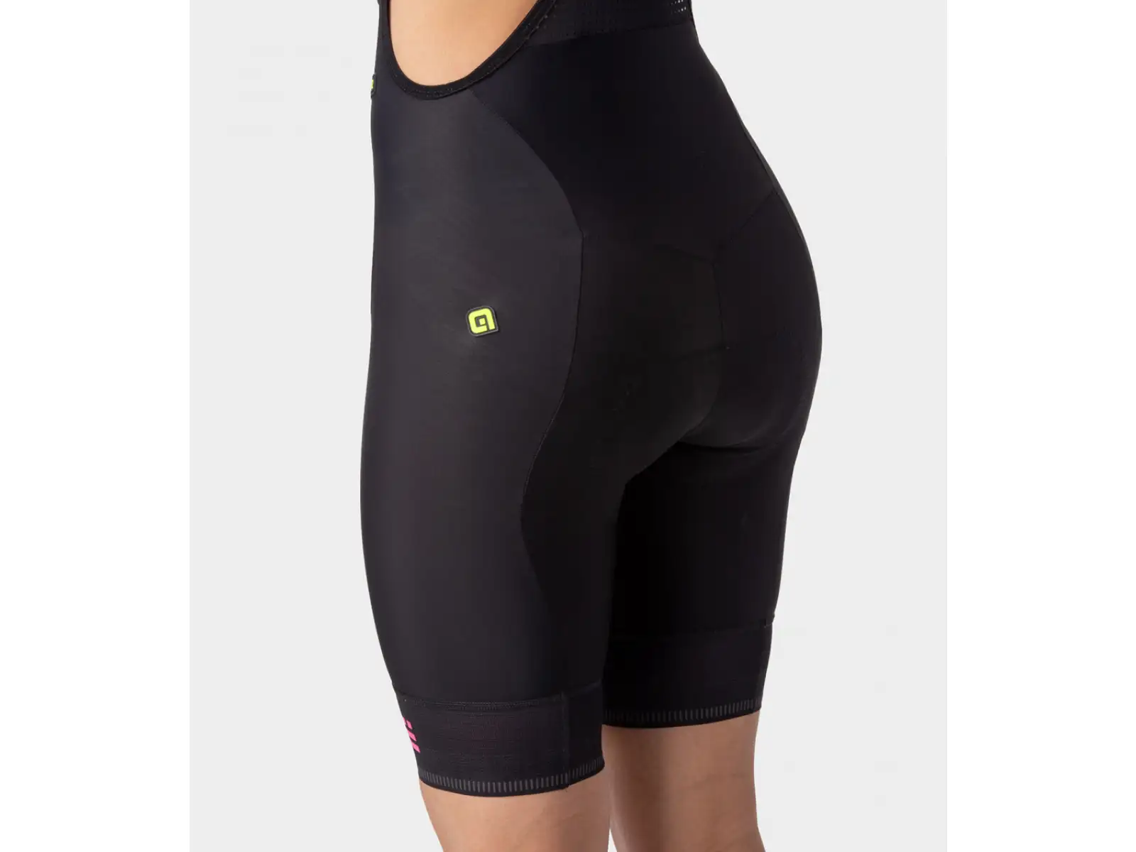 Alé PR-R Sella Plus Lady Damen Shorts mit Latz und Polsterung Fluo Pink