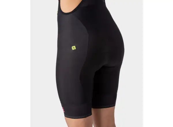 Alé PR-R Sella Plus Lady Damen Shorts mit Latz und Polsterung Fluo Pink