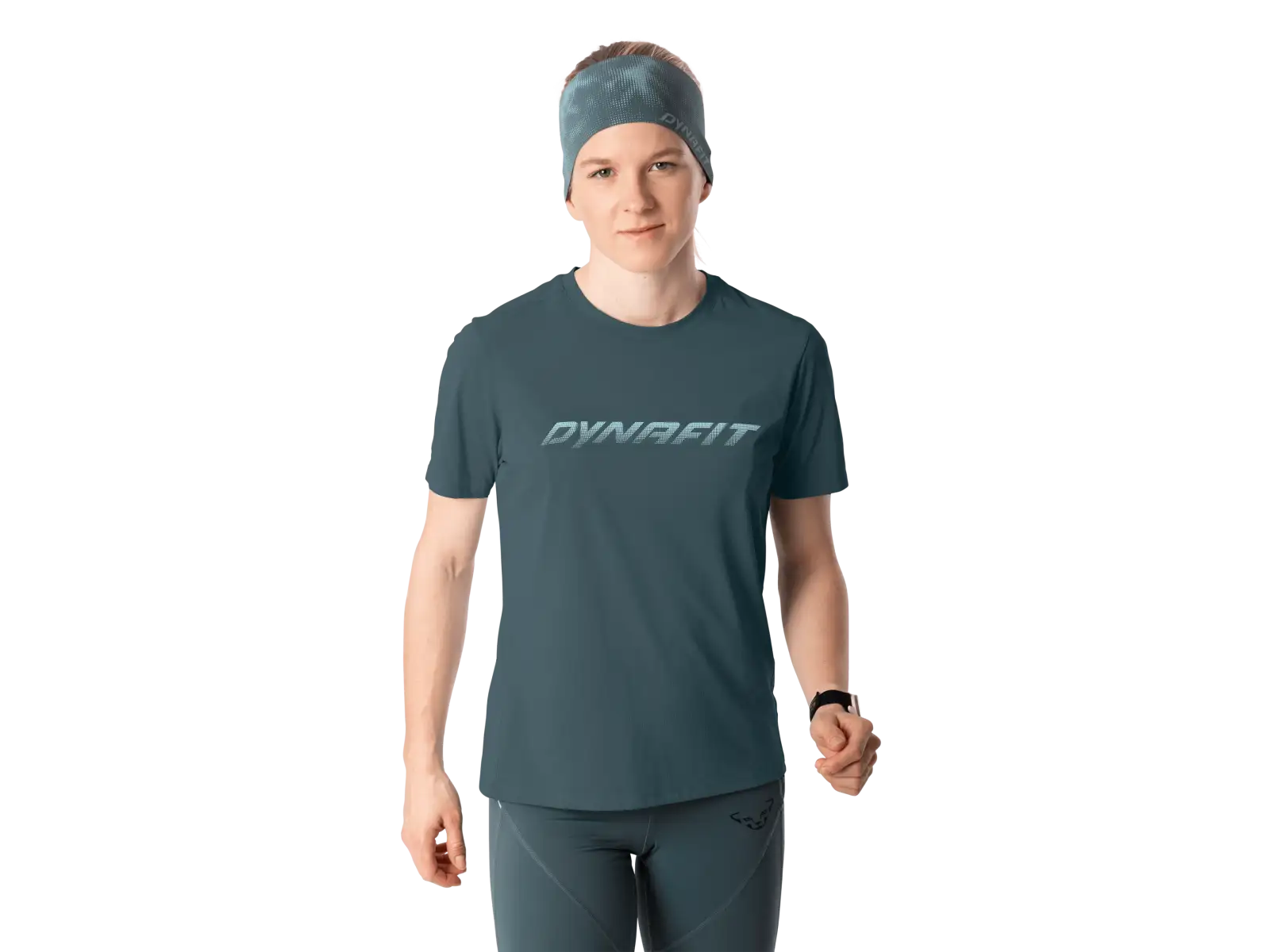 Dynafit Trail Reflective Damen Laufshirt Kurzarm Cinder