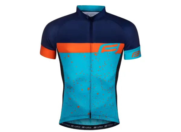 Force Spray Herren Kurzarmtrikot blau/orange