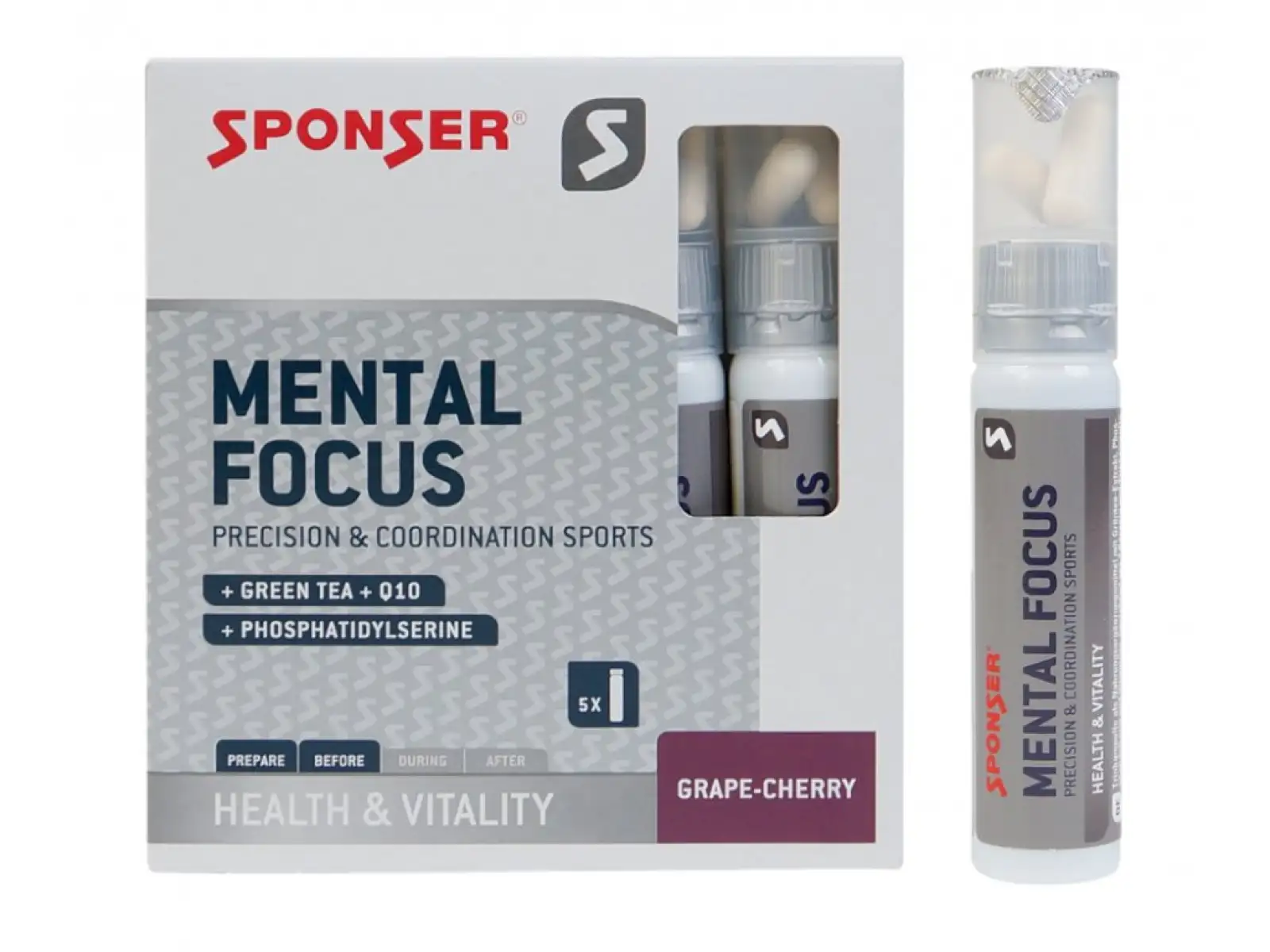 Sponser Mental Focus 5 x (25 ml + 2 Kapseln)