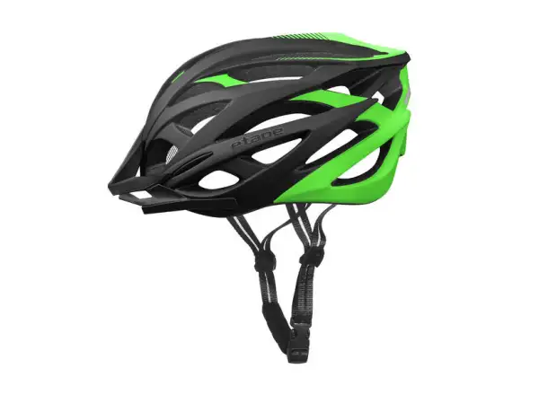 Etape Magnum Fahrradhelm – Schwarz/Grün matt