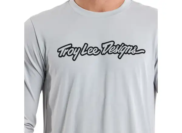 Troy Lee Designs Skyline Ride Tee Signature Herren Trikot Langarm Mist