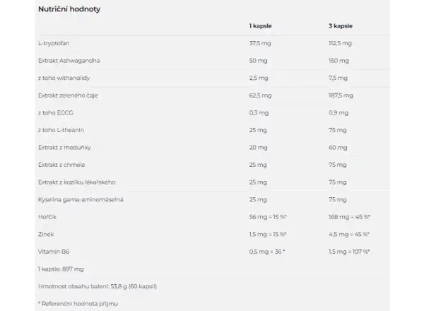 Nutrend Sleep Supp+ Schlafunterstützung 90 Kapseln