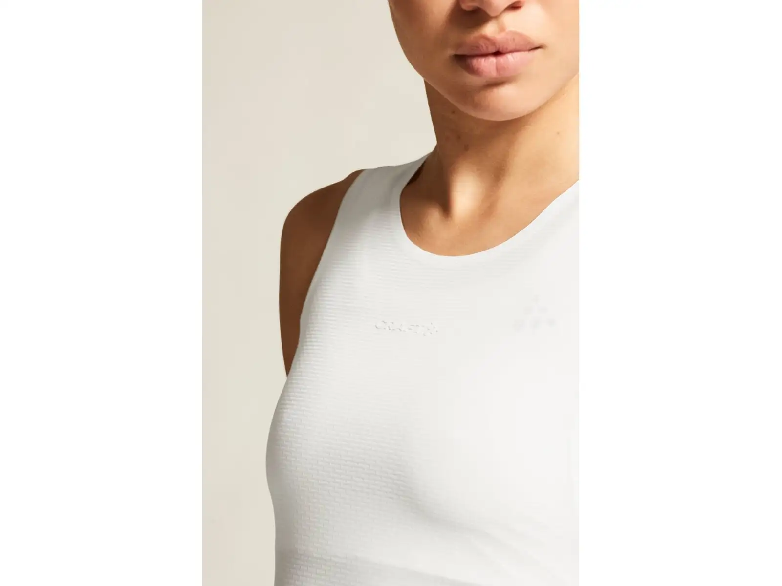 Craft Pro Dry Nanoweight Damen ärmelloses T-Shirt weiß
