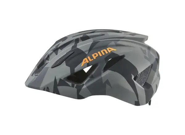 Alpina Pico Flash Kinderhelm Black/Camo Orange Gloss