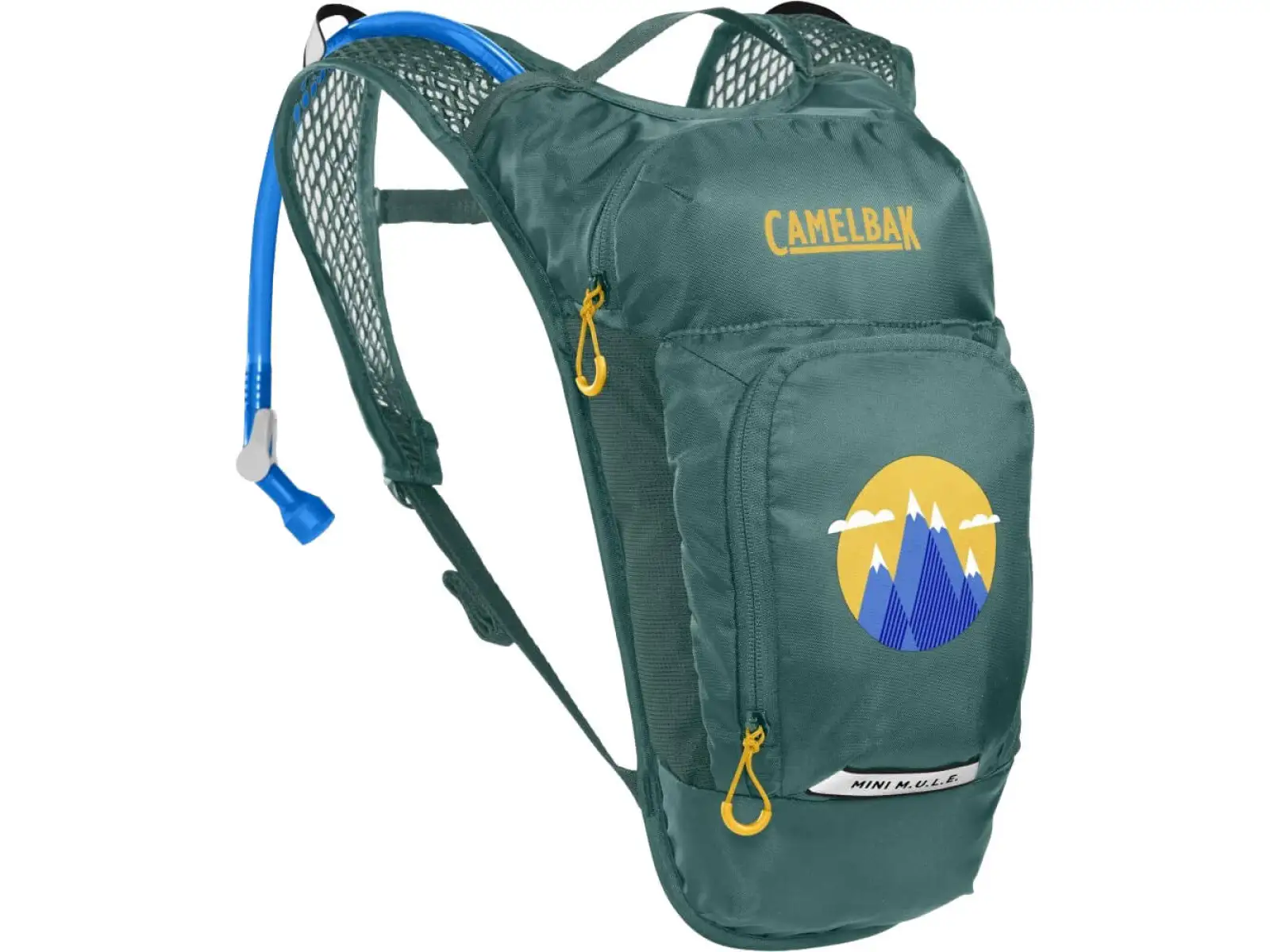 Camelbak Mini Mule Kinder Rucksack 5 l + Trinkblase 1,5 l Grün/Berge