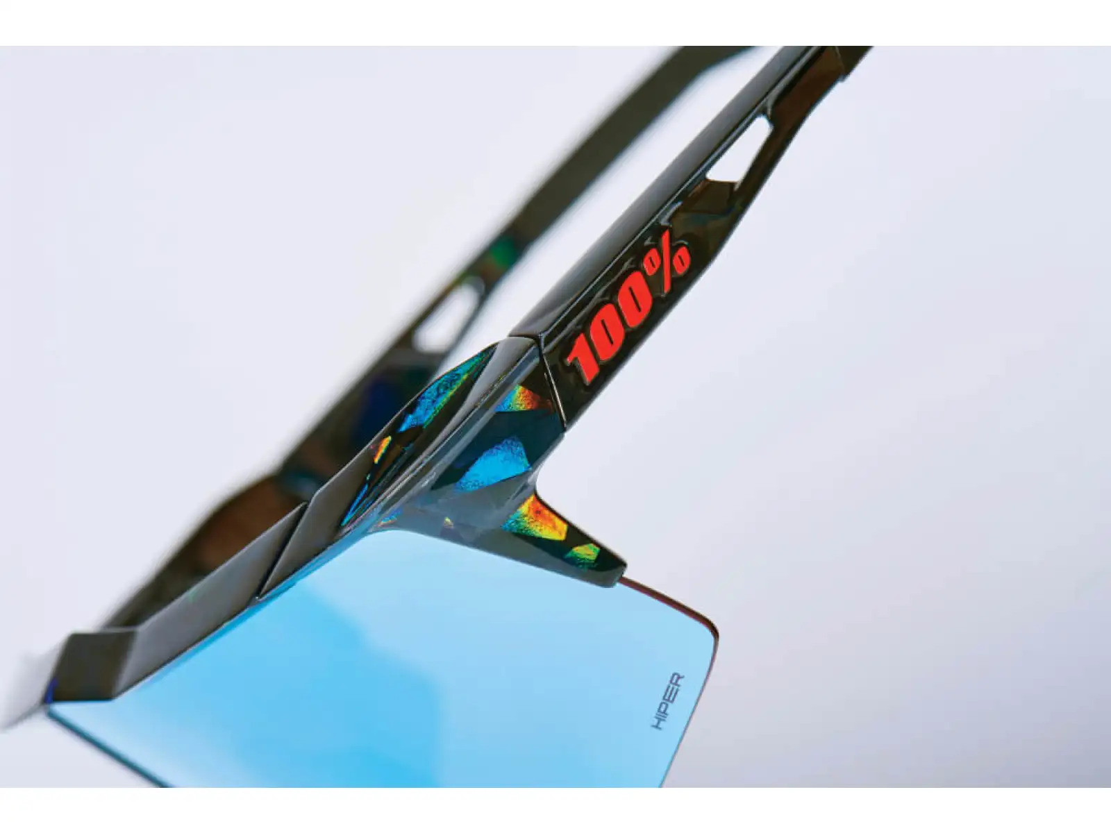Fahrradbrille 100% SPEEDCRAFT Schwarz Holographic/Hiper Blau