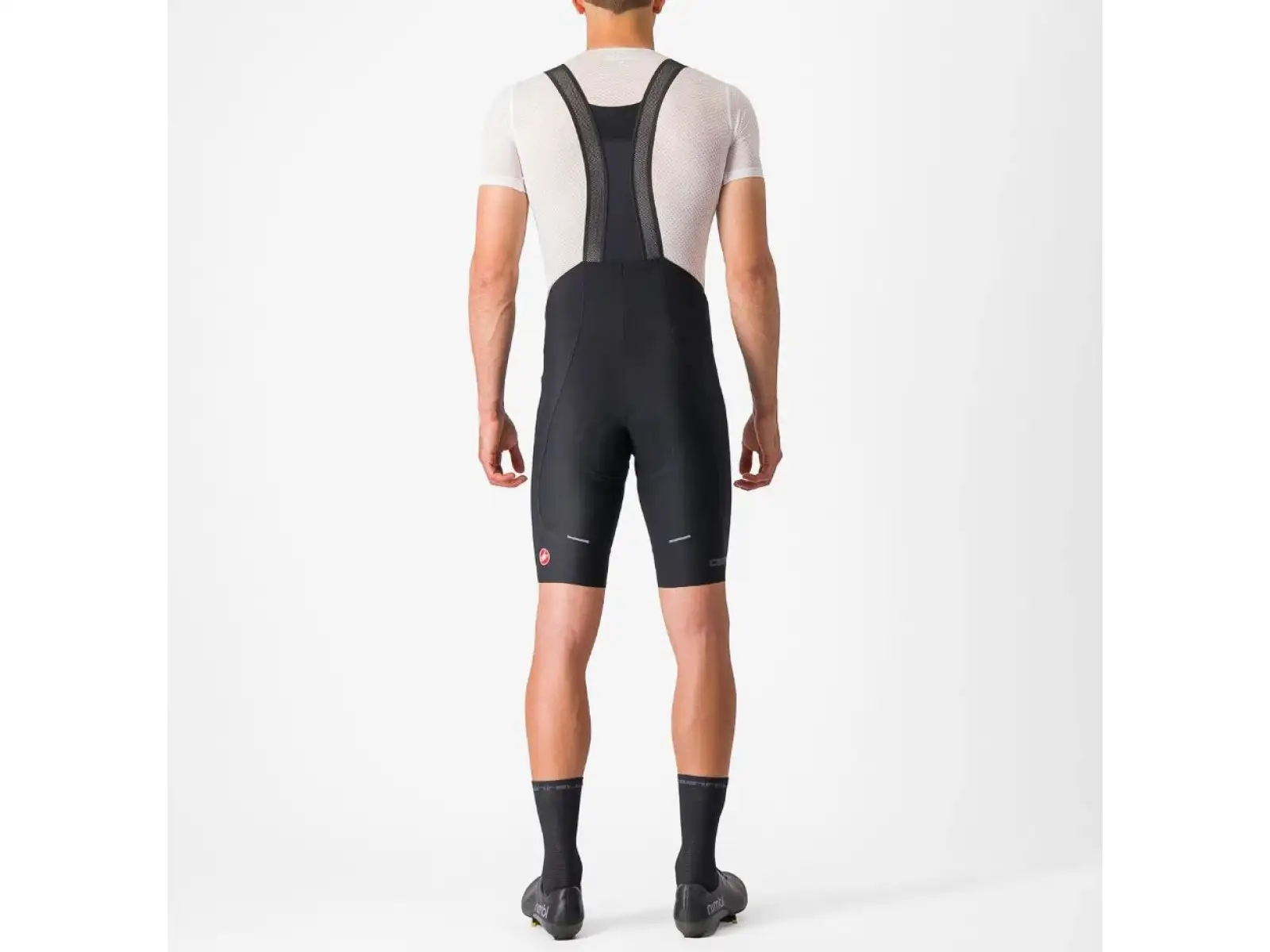 Castelli Espresso 3 Herren-Trägershorts mit Polster und Trägern Schwarz
