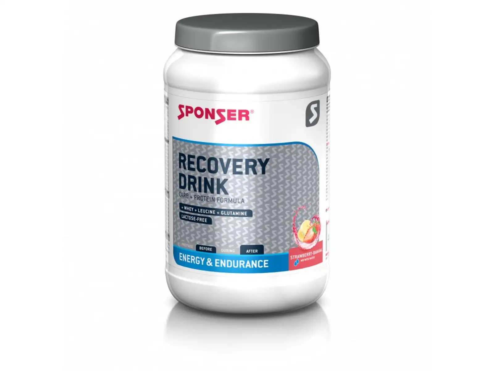 Sponser Recovery Drink Regenerationsgetränk in Pulverform Erdbeer-Banane 1200 g