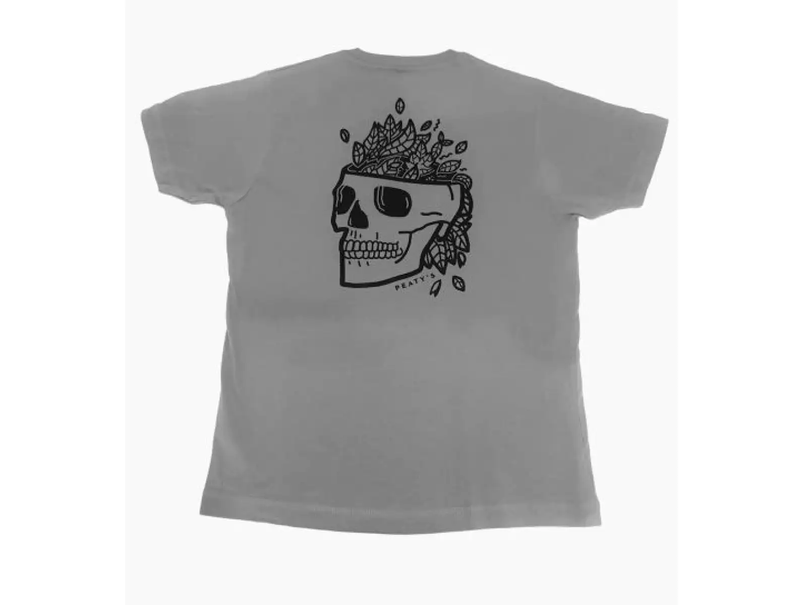 Peatys Skull Herren T-Shirt Kurzarm Grau